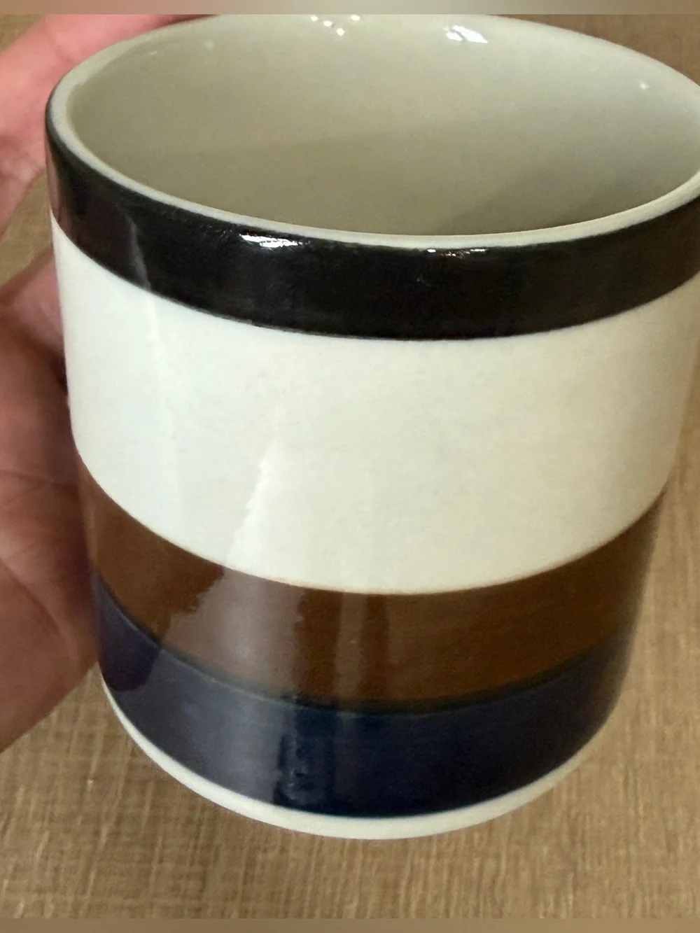 Arabia of Finland Kaira 45‎ Striped Mug Coffee Cup Stoneware
